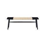 Twenty10 Elder Bench in Black & Natural - SantoLusso