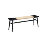 Twenty10 Elder Bench in Black & Natural - SantoLusso