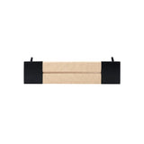 Twenty10 Elder Bench in Black & Natural - SantoLusso