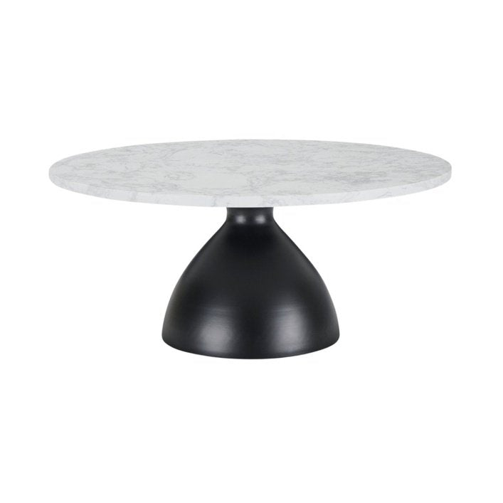 Twenty10 Hazel Coffee Table in Black & White Marble - SantoLusso