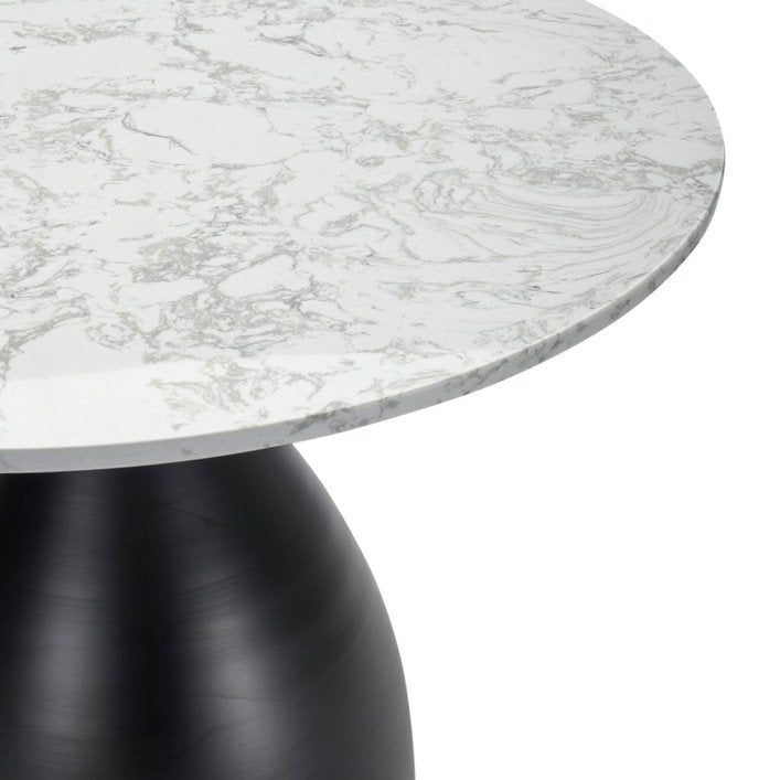 Twenty10 Hazel Dining Table in Black & White Marble - SantoLusso