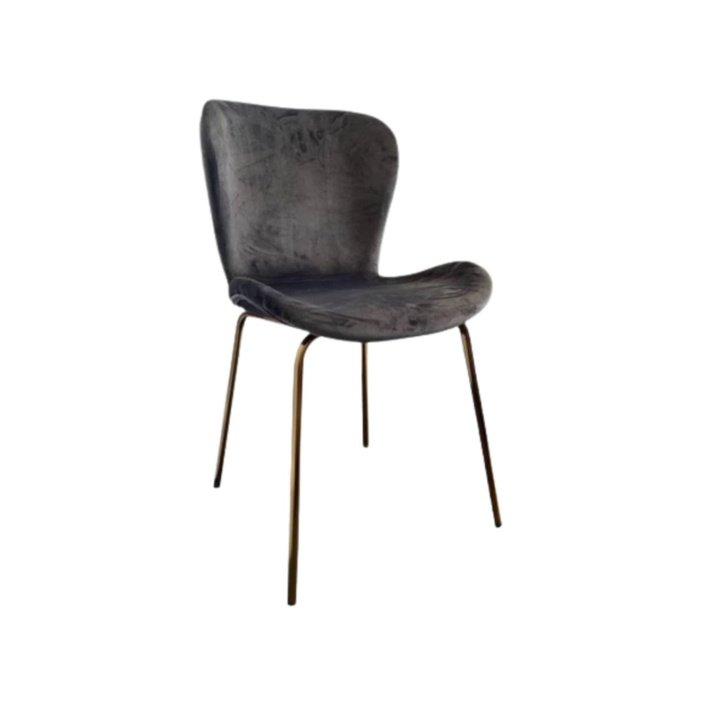 Twenty10 Jasmine Dining Chair in Dark Grey - SantoLusso