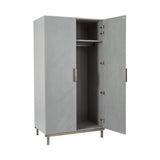 Twenty10 Lilly Wardrobe in Grey Oak Veneer - SantoLusso