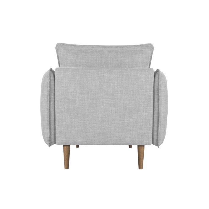 Twenty10 Louie Armchair in Grey Linen - SantoLusso