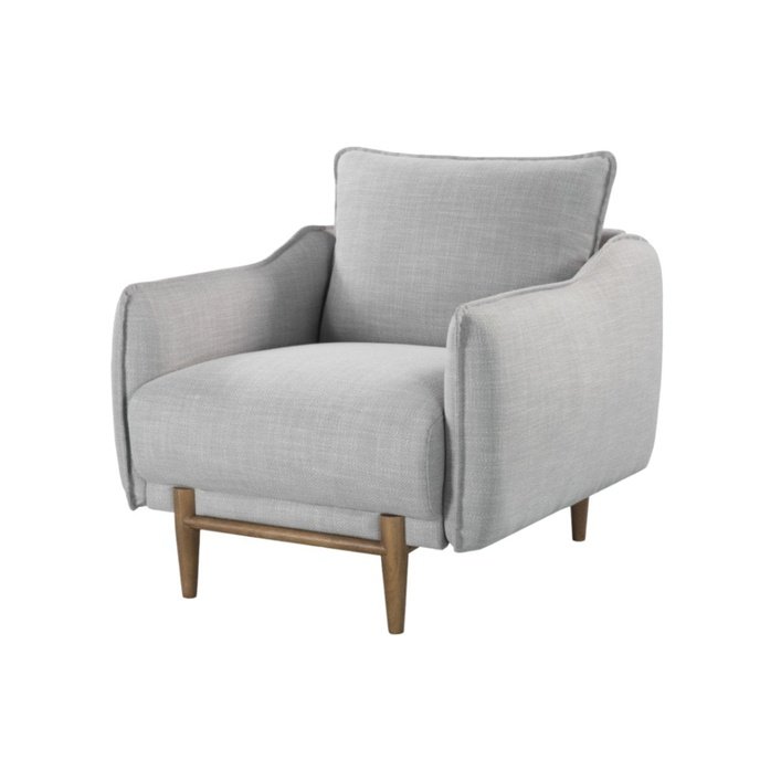 Twenty10 Louie Armchair in Grey Linen - SantoLusso