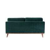 Twenty10 Mickey 2 Seat Sofa in Emerald Green Velvet - SantoLusso