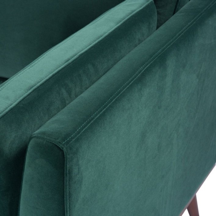 Twenty10 Mickey 2 Seat Sofa in Emerald Green Velvet - SantoLusso