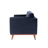 Twenty10 Mickey 2 Seat Sofa in Midnight Blue Velvet - SantoLusso