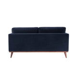 Twenty10 Mickey 2 Seat Sofa in Midnight Blue Velvet - SantoLusso