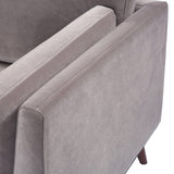 Twenty10 Mickey 2 Seat Sofa in Stone Grey Velvet - SantoLusso