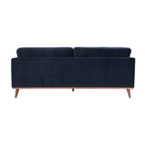 Twenty10 Mickey 3 Seat Sofa in Midnight Blue Velvet - SantoLusso