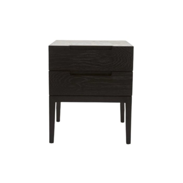 Twenty10 Orchid 2 Drawer Bedside in Wenge (Black Stained Oak) - SantoLusso