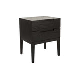 Twenty10 Orchid 2 Drawer Bedside in Wenge (Black Stained Oak) - SantoLusso