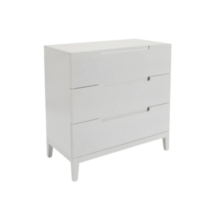 Twenty10 Orchid 3 Drawer Chest in White - SantoLusso