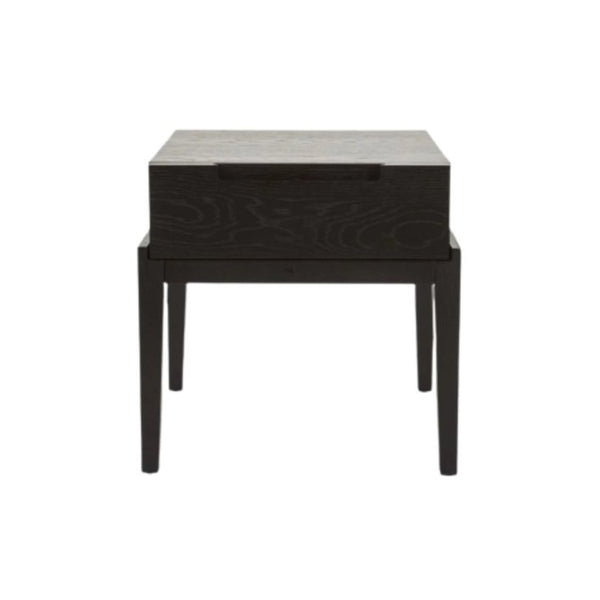 Twenty10 Orchid Bedside Single Drawer in Wenge (Black Stained Oak) - SantoLusso