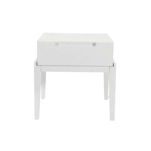 Twenty10 Orchid Bedside Single Drawer in White - SantoLusso