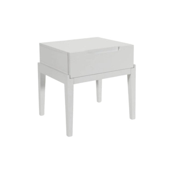 Twenty10 Orchid Bedside Single Drawer in White - SantoLusso