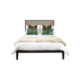 Twenty10 Orchid Double Bed in Wenge/Beige - SantoLusso