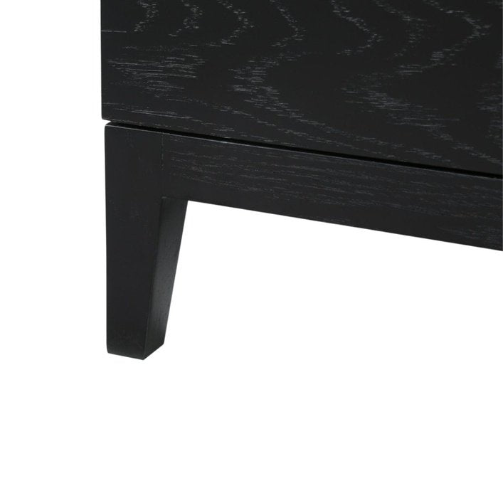 Twenty10 Orchid Marble 3 Drawer Chest in Wenge (Black Stained Oak) - SantoLusso