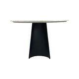 Twenty10 Rosemary Round Dining Table in Black & White Marble - SantoLusso