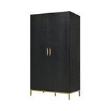 Twenty10 Tulip Wardrobe in Wenge (Black Stained Oak) - SantoLusso