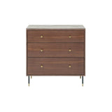 Twenty10 Willow 3 Drawer Chest in Walnut - SantoLusso